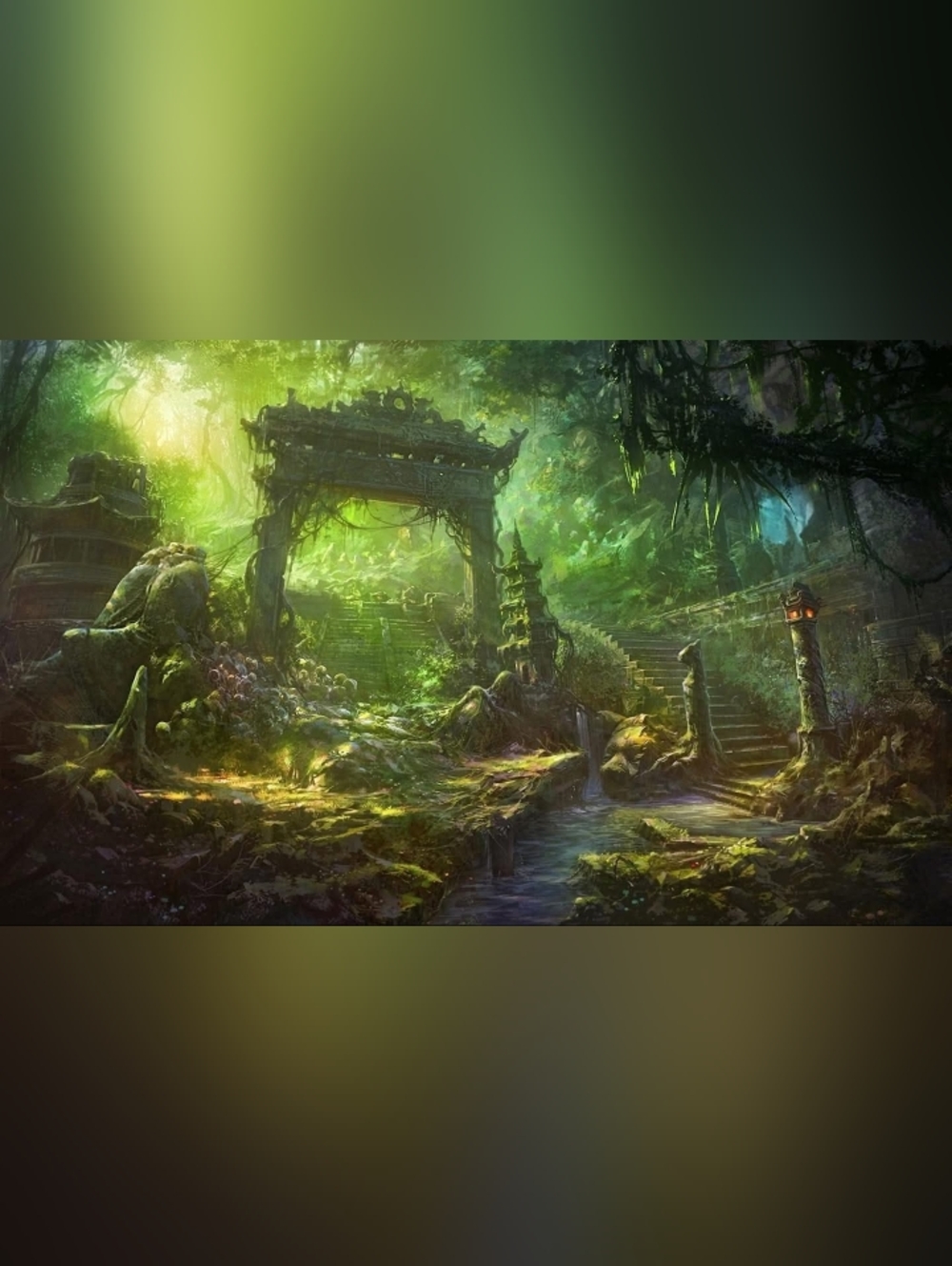 Green Enchanted Forest Custom Fridge Magnet Home Office Decor